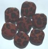 7 30x7mm Topaz Leopard Resin Flat Disk